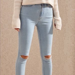 pacsun light washed jeans